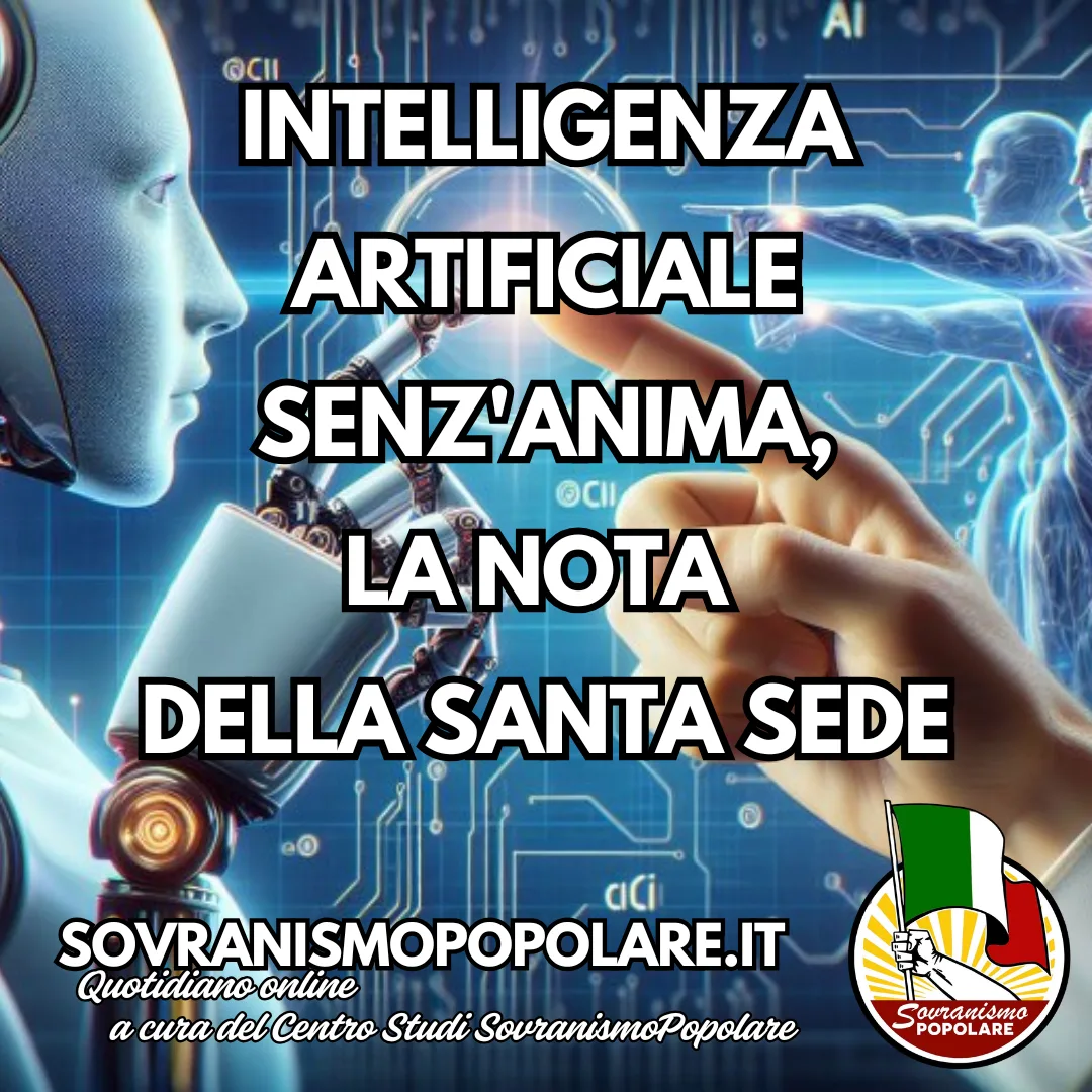 Intelligenza artificiale senz’anima, la Nota della Santa Sede