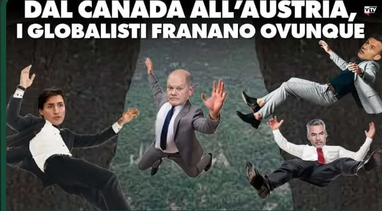 Dal Canada all'Austria, i globalisti franano ovunque