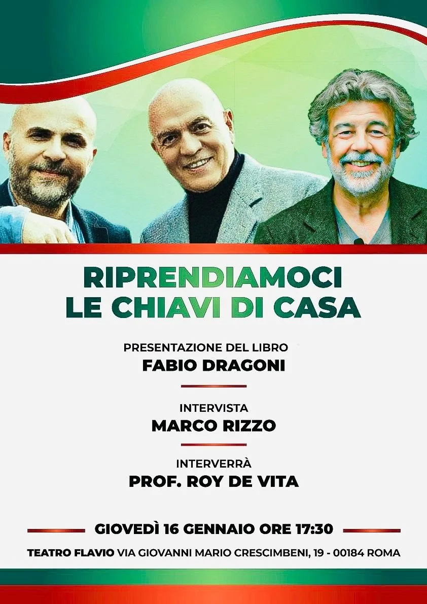 Giovedì 16 a Roma con Marco Rizzo