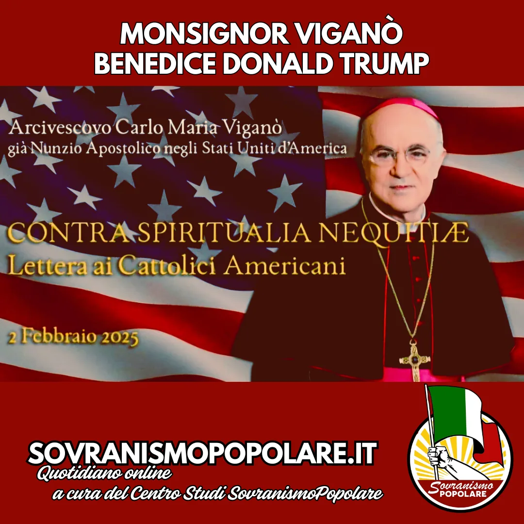 Monsignor Viganò benedice Donald Trump